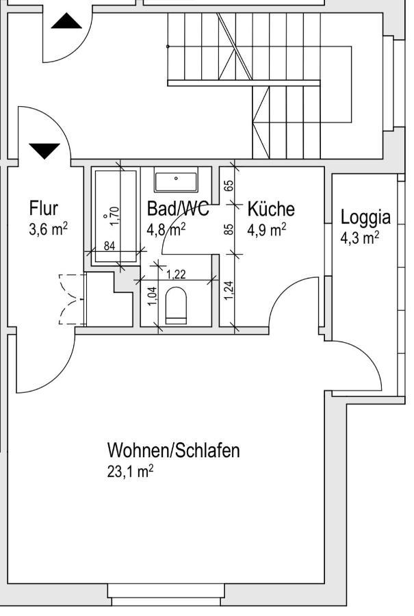 Erfbnb - 40Qm Apartment Mit Kueche, Bad, Schlaf-Wohnzimmer In Erfurt Sued - Stadnah- Wlan Exterior foto